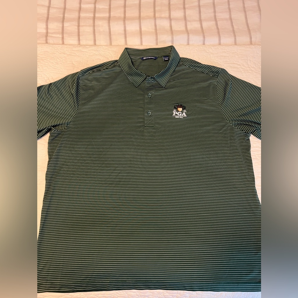 Cutter  Buck Mens Polo  Pga Championship Oak Hill Nwot